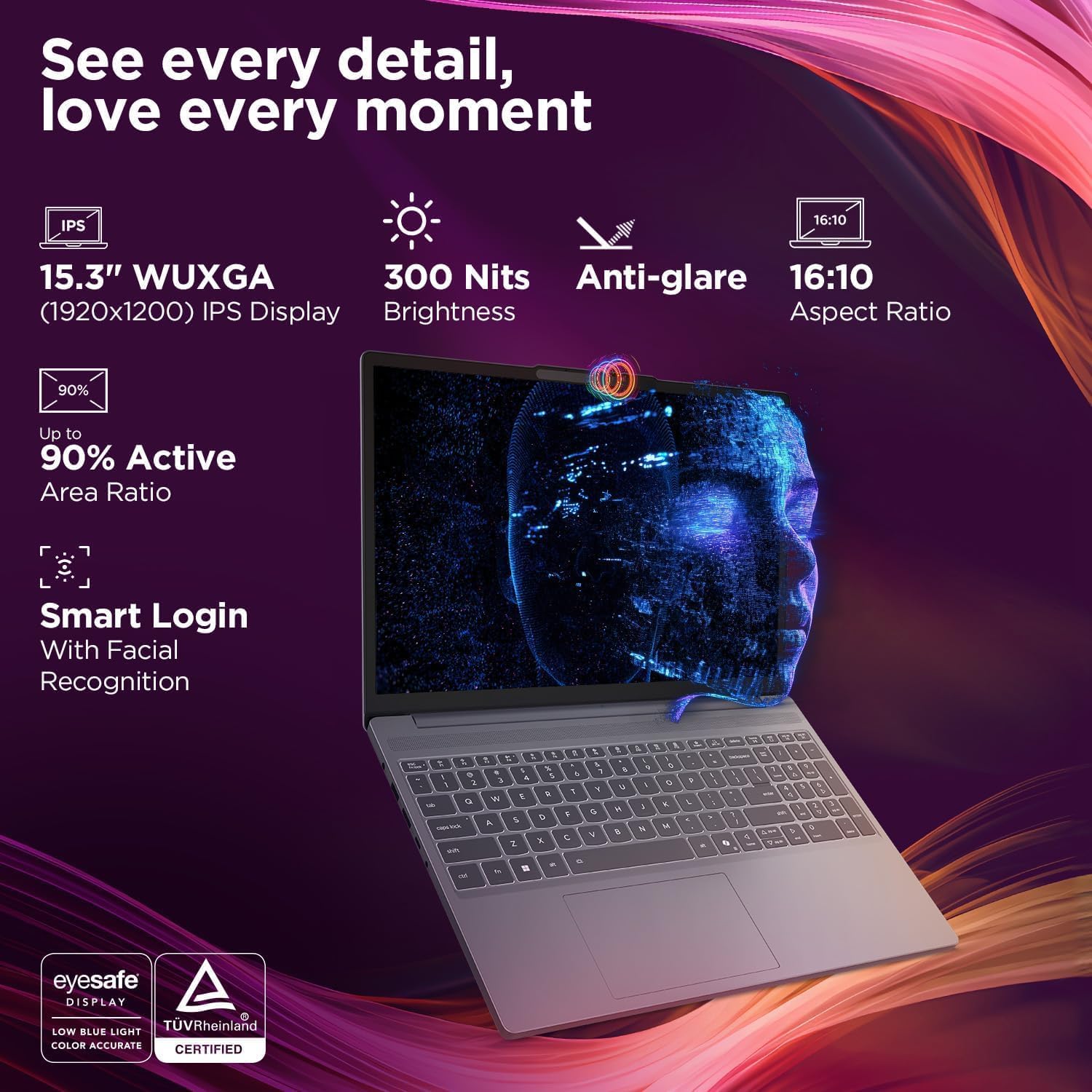 Lenovo 2025-2026 New Generation 15.3' Business and Student Laptop, Intel Core i7-13620H(Outperforms i9-13900H), 16GB RAM, 512GB SSD, Ultra Quiet Design, Long Battery Life, WiFi 6, Windows 11, WOWPC