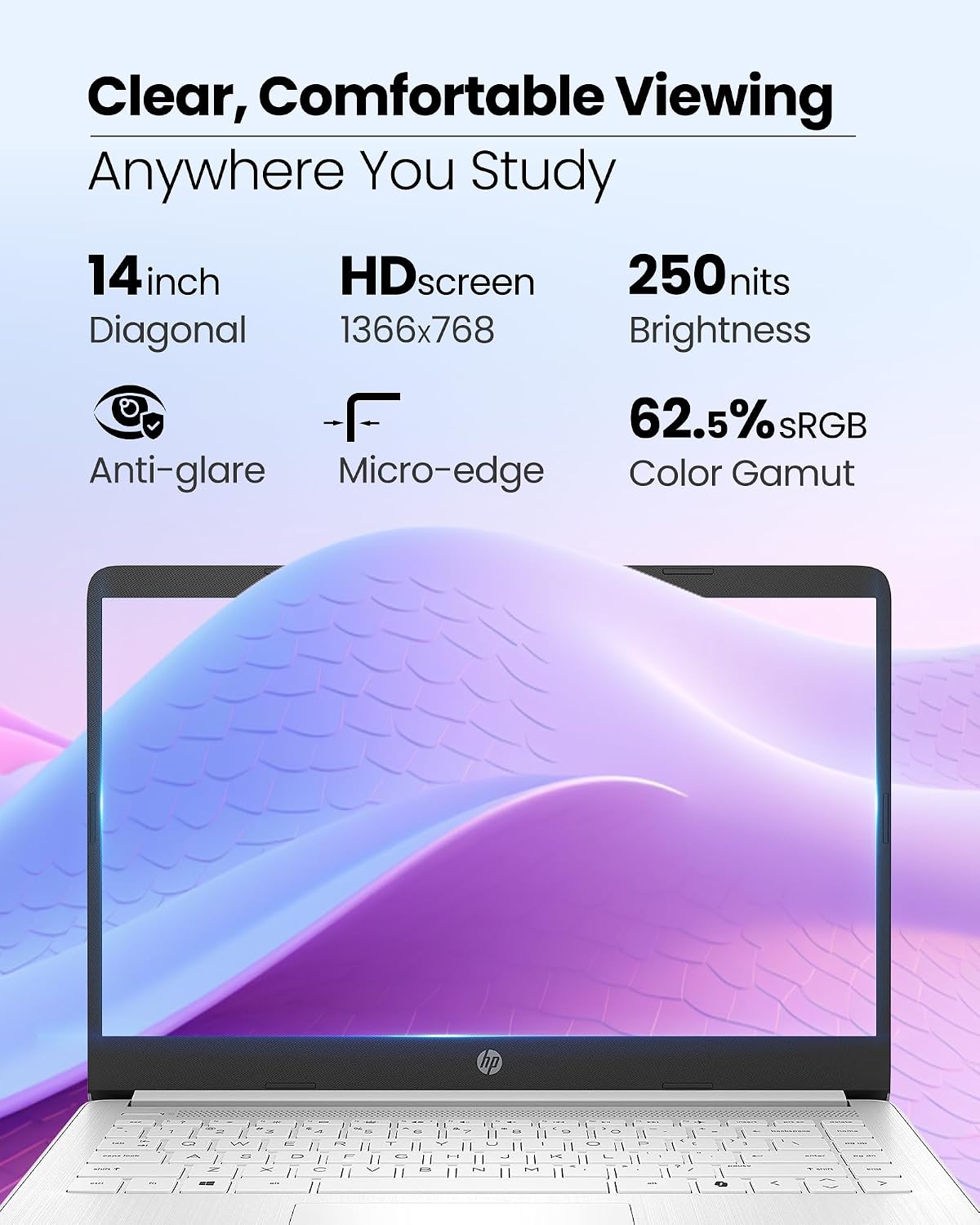 HP 2025 14 Inch Ultra Light Student Laptop, 16GB RAM, Intel N150(Beats N4120), 384GB Storage(128GB UFS+256GB MSD),1 Year Microsoft 365, Wins 11 Pro, Copilot Key, Patented KB Kit, Willow Green
