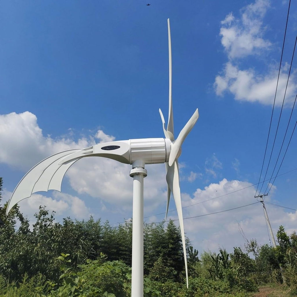 300W / 400W / 500W Permanent Magnet Wind Turbine For Home, Solar Hybrid Power, Automatic Outdoor Rooftop Or Farm Use(300w)