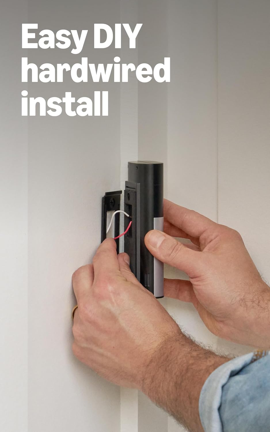 Ring Wired Doorbell Plus (Newest Model), Nickel Silver with Indoor Cam Plus (Newest Model), White