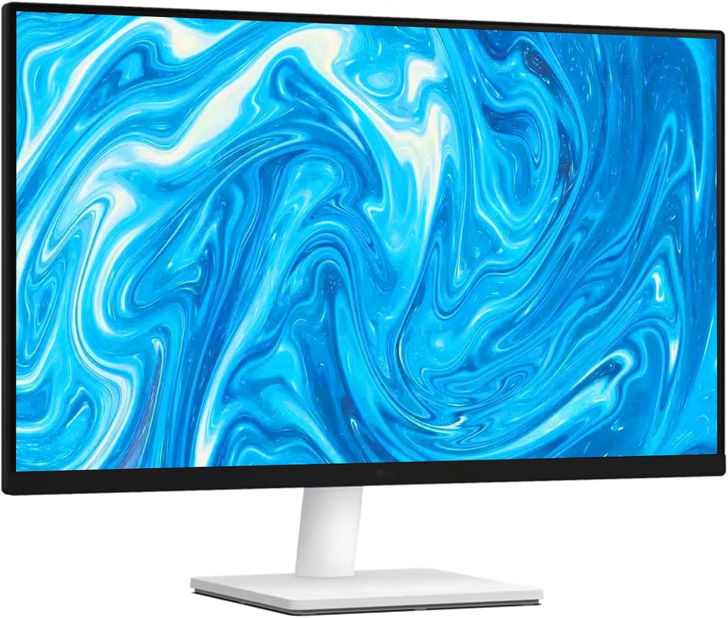 LG 27 inch 4K UHD (3840x2160) IPS Monitor, 60Hz, Dynamic Action Sync, Black Stabilizer, HDR10, Reader Mode and Flicker Safe, Anti-Glare, OnScreen Control, HDMI & DisplayPort, Tilt Adjustable, White