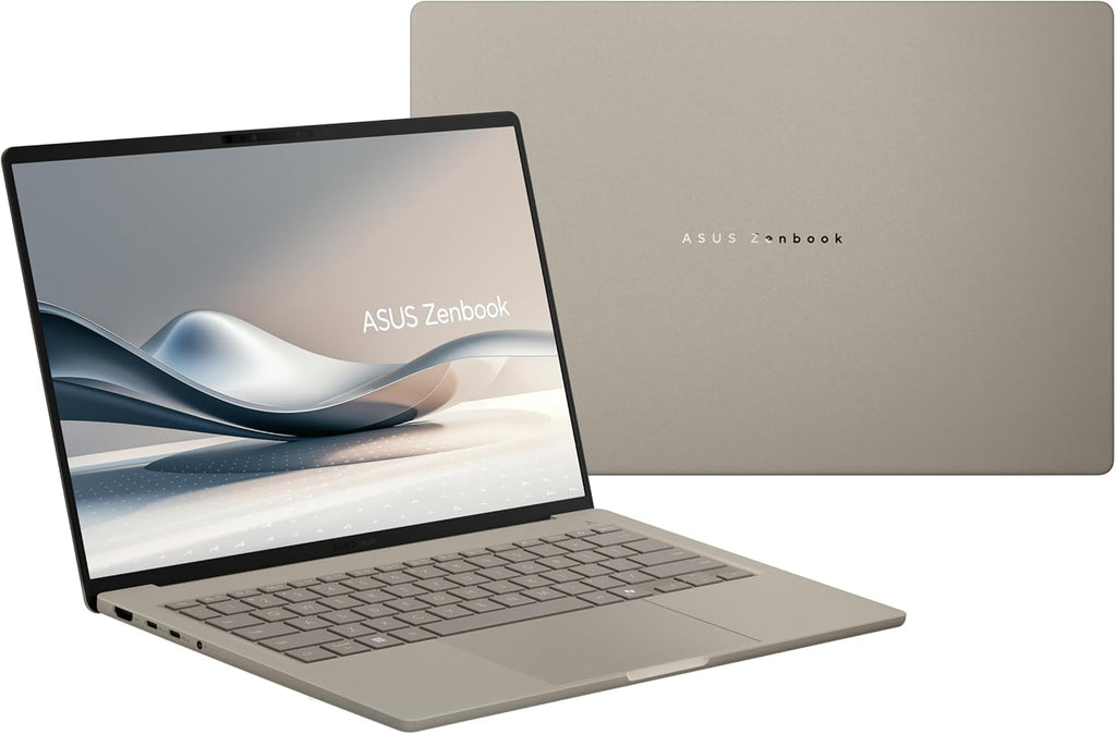 ASUS Zenbook A14; Copilot+ PC, Ultrathin Laptop, 14' WUXGA OLED, Snapdragon® X Processor, 16 GB Memory, 512GB SSD, Wi-Fi 6E, Zabriskie Beige, UX3407QA-DS52-CB