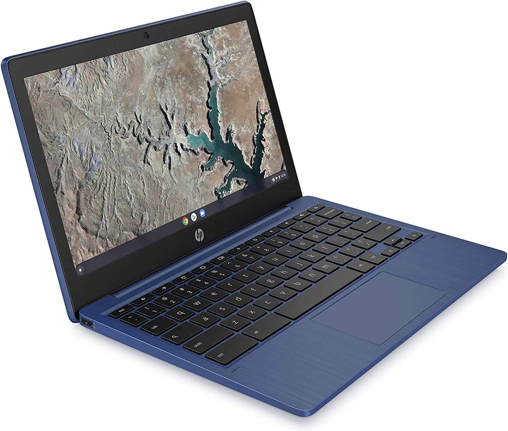HP Chromebook 11-inch Laptop - MediaTek - MT8183 - 4 GB RAM - 32 GB eMMC Storage - 11.6-inch HD IPS Touchscreen - with Chrome OS™ - (11a-na0060nr, 2020 model, Indigo Blue)