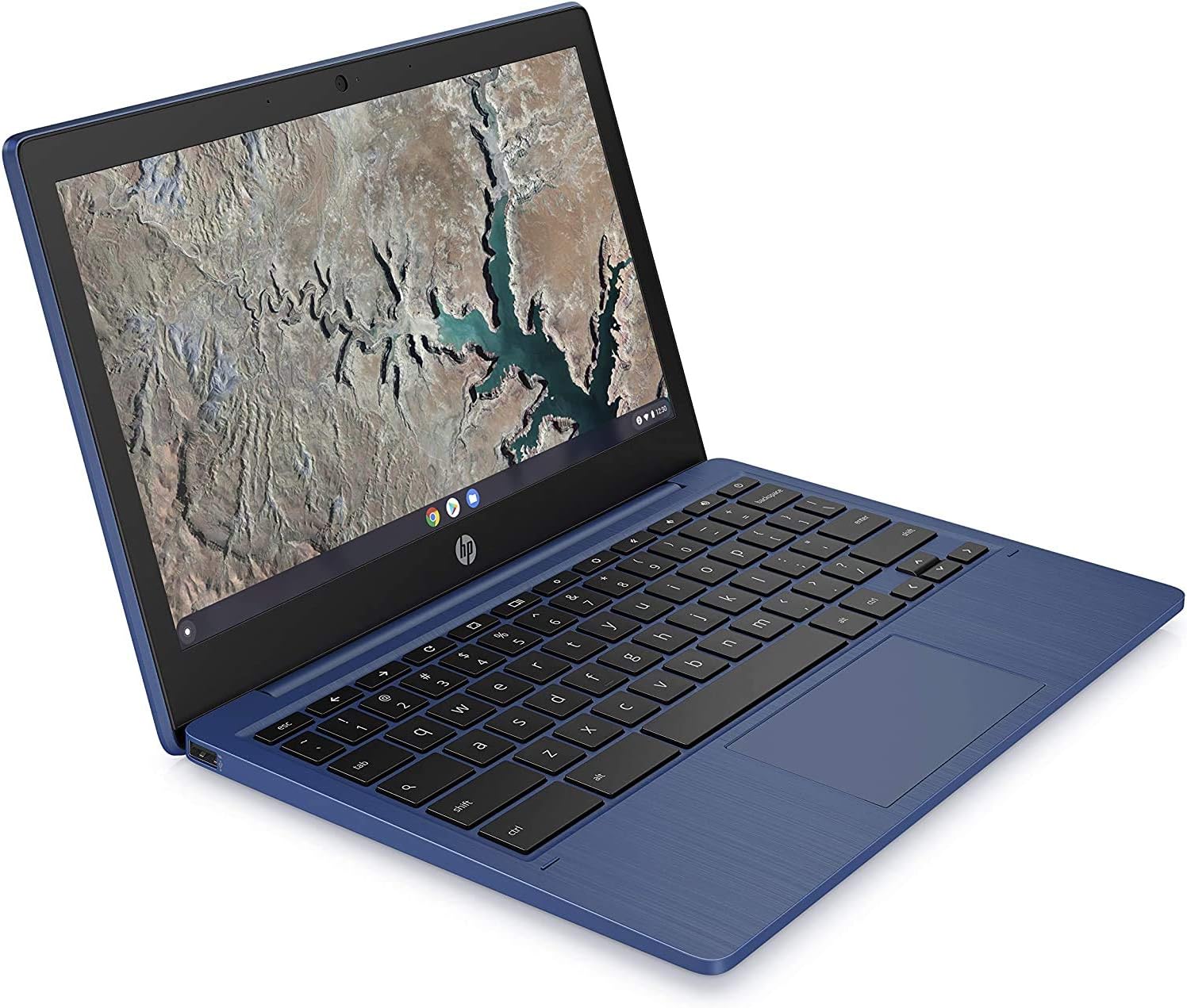 HP Chromebook 11-inch Laptop - MediaTek - MT8183 - 4 GB RAM - 32 GB eMMC Storage - 11.6-inch HD IPS Touchscreen - with Chrome OS™ - (11a-na0060nr, 2020 model, Indigo Blue)