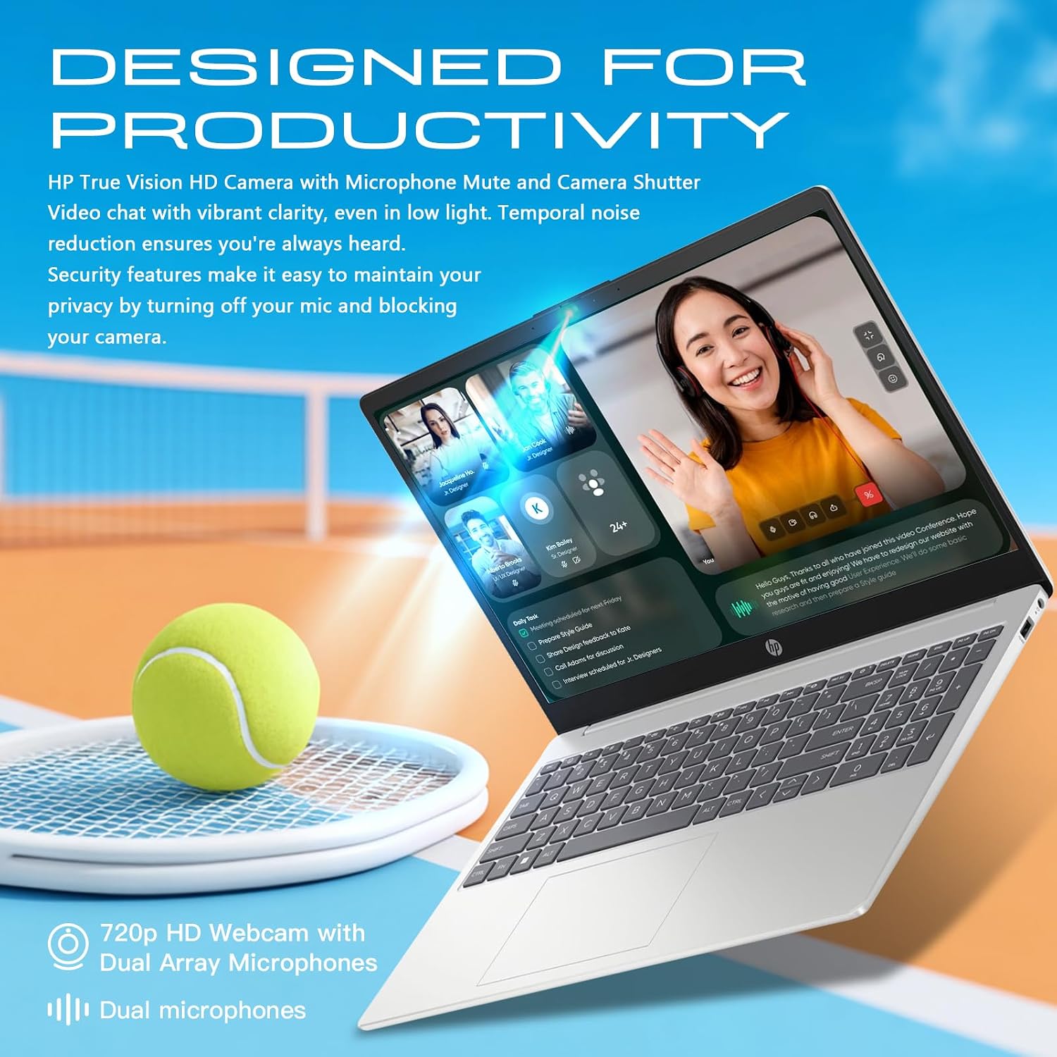 HP 15.6-inch Touchscreen Laptop Computer for Business & Student - 16GB RAM, 512GB SSD, Intel 13th Gen i3 1315U, HD Touch Display, AI Copilot, Wifi6, Fast Charge, HD Camera, Win 11 Pro, Accessories