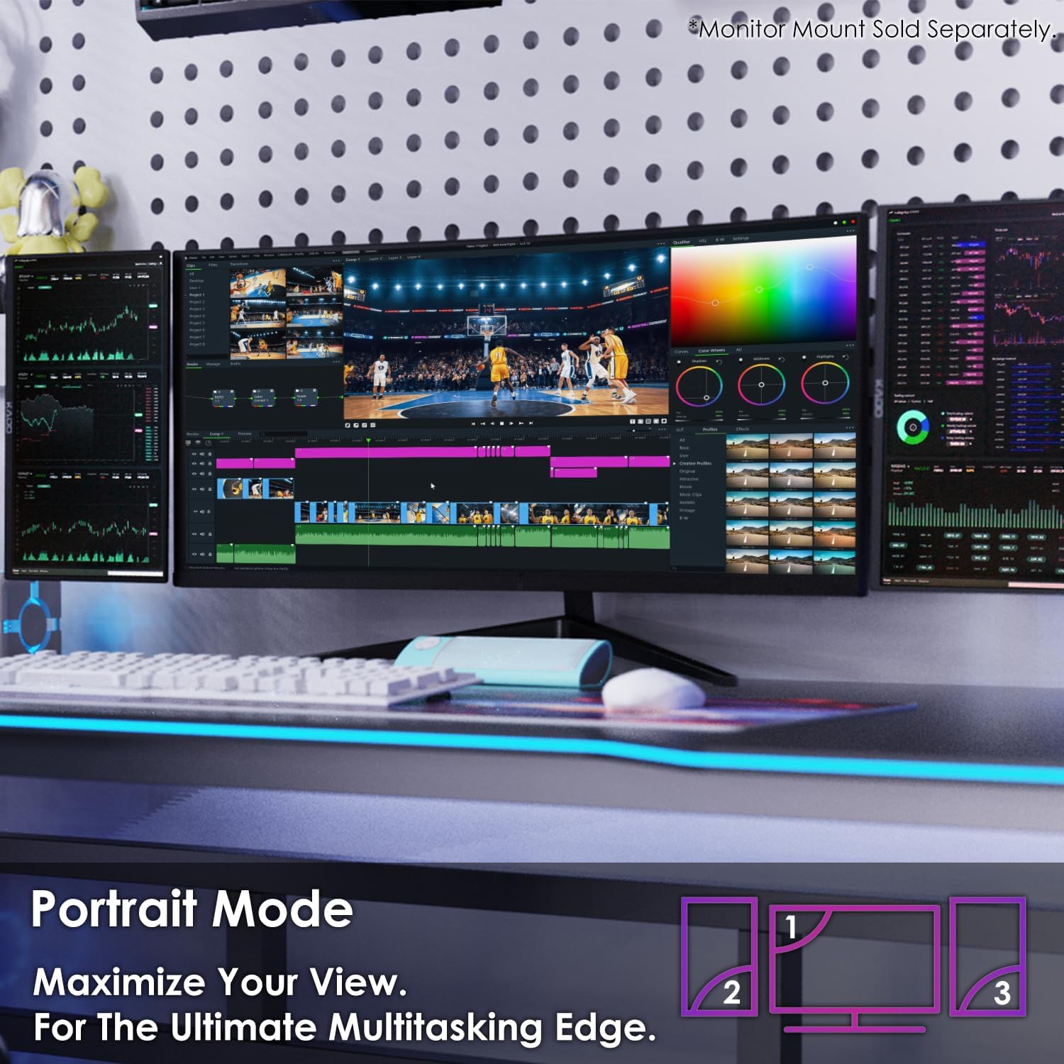 Kado Dual Portable Monitor Setup - 2-Pack 15.6-inch FHD Portable Monitor for Laptop, 1920x1080 IPS mini-HDMI USB Type-C Laptop Screen Extender Built-in Speakers, Stacked Desk Setup for Office Gaming