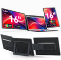 LXU Laptop Screen Extender, 16' 1200P Triple Laptop Monitor Extender, 16:10 Detachable Portable Extended Monitor for Laptops 12~16.5 Inch, No Driver, Plug n Play for Windows, MacBooks (NOT M1 M2 M3)