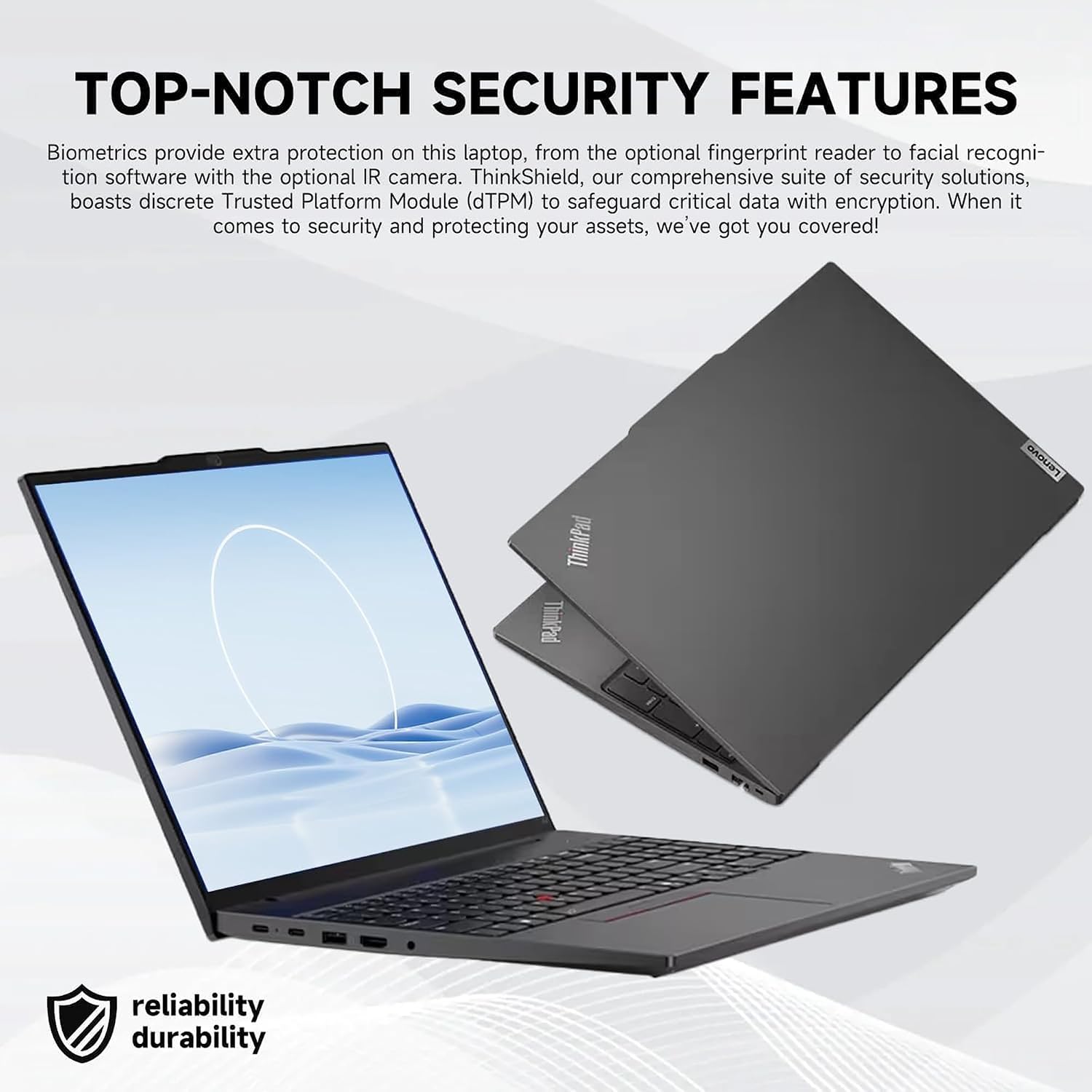 Lenovo ThinkPad E16 Gen 2, 16' FHD+ Touchscreen AI Business Laptop, AMD Ryzen 7 7735U, 16GB DDR5 RAM, 512GB SSD, Fingerprint, Backlit Keyboard, Webcam, Wi-Fi 6E, HDMI, Windows 11 Pro, Black