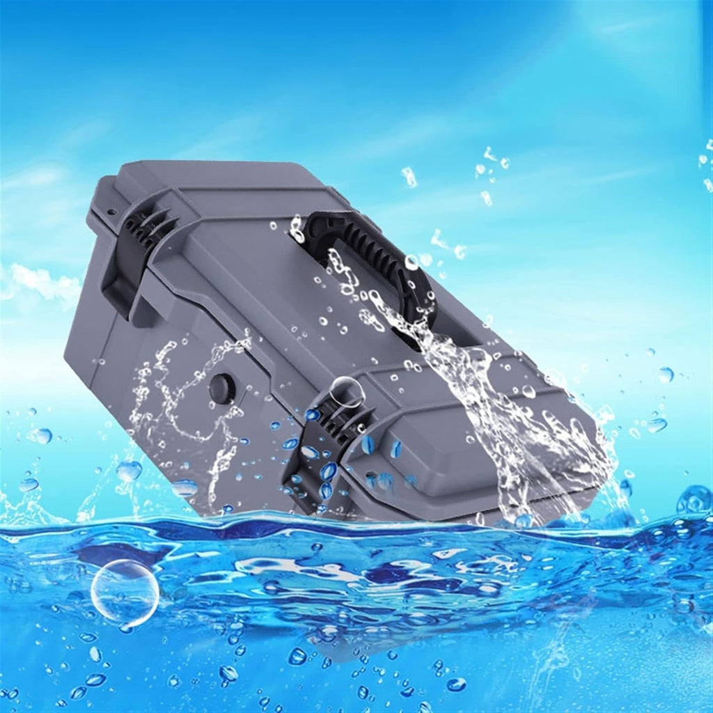 Portable Tool Box Portable Tool Box Organizer, Plastic Small Tool Box with Latch and Removable Tray, Lockable Tool Storage Box Small Parts Box (Size : 36 * 17 * 17cm)