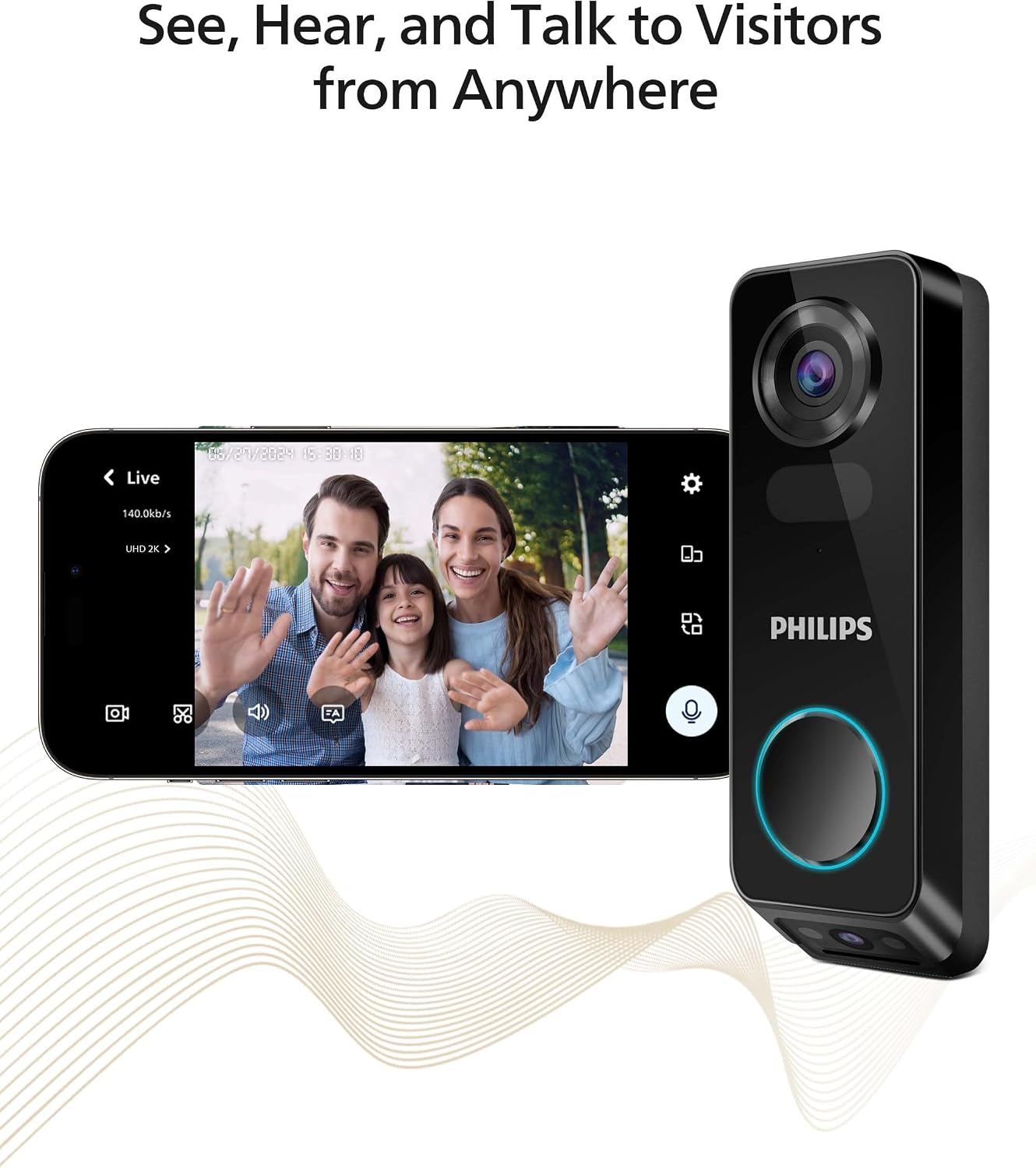 Philips Dual Camera Video Wireless DOORBELL