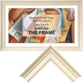 Minimalist Line Ivory White 43' TV frame - Compatible ONLY with Samsung The Frame TVs (Fits 2021-2026 models, model codes:43LS03A/B/C/D/FA/HE)