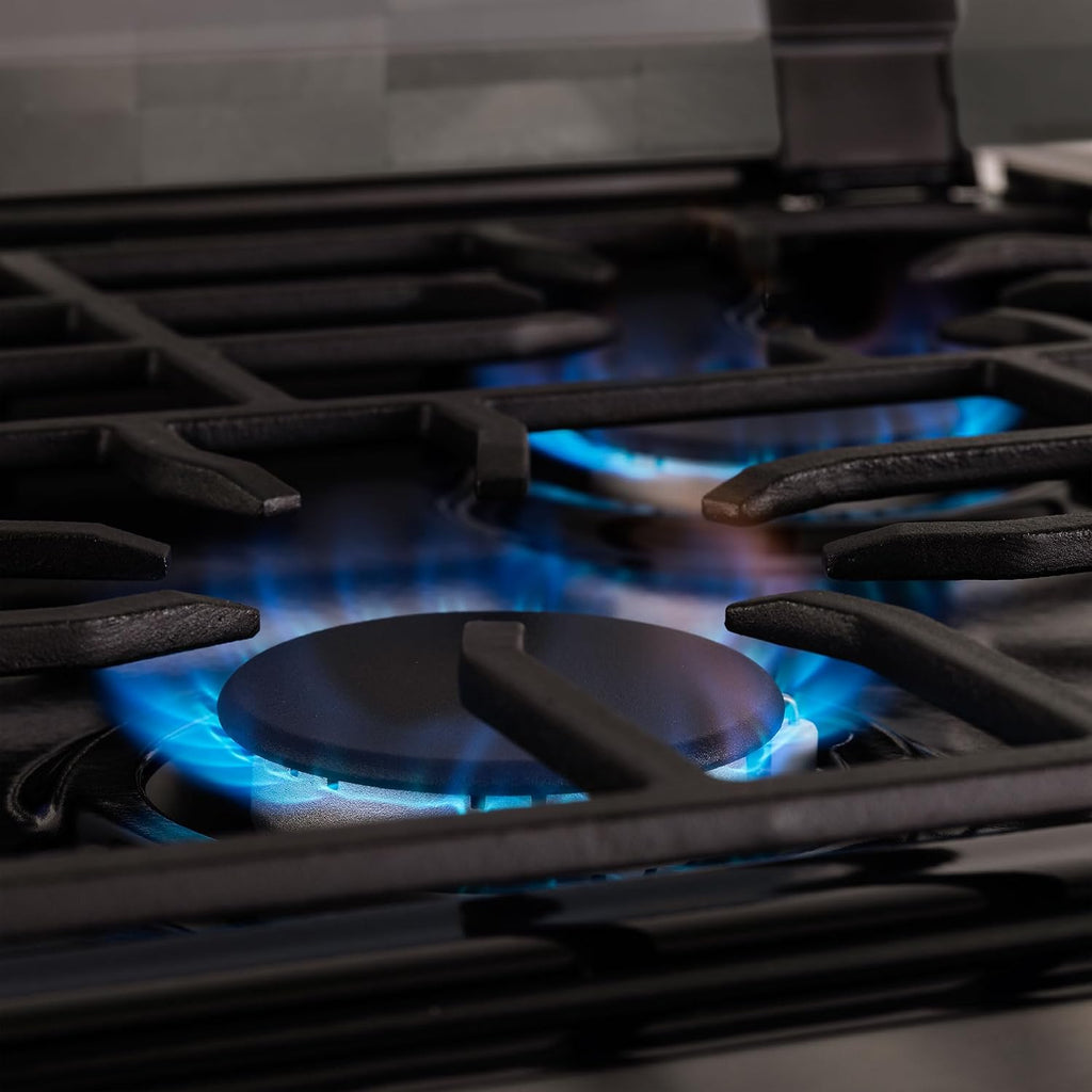 RecPro RV Built In Gas Cooktop | 2 Burner or 3 Burner | RV Cooktop Stove | 6,500 and 8,000 BTU Burners | Cover Included (3 Burner Black)