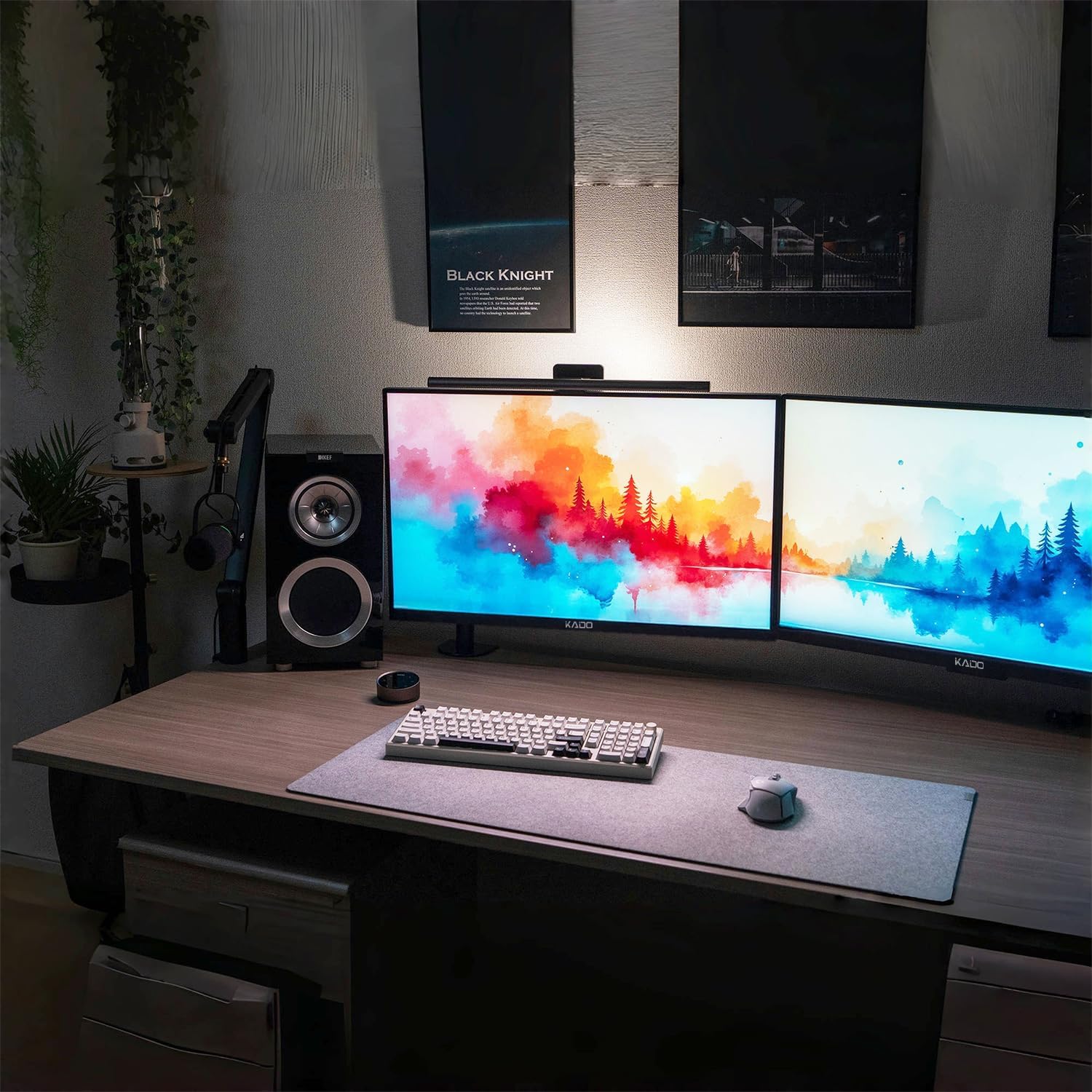 Kado Dual Monitor Setup - 2-Pack 27' 1920x1080 Computer Monitor 75Hz VESA Mount HDMI Office Gaming Hybrid Built-in Speakers (E27X Dual Series)