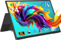 4K Large Portable Monitor 24' Travel Monitor UHD 3840*2160 120% sRGB External Second Screen for MacBook Laptop Desktop Mini PC W/Stand VESA HDMI USB-C Gaming Display for PS5/Xbox Devices(O2401) (4K)