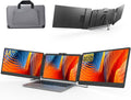 ALLVIA Laptop Screen Extender 14' 1080P FHD IPS, Portable Monitor for Laptop 13-17', Triple Monitor Extended for laptops with Dual Speakers, Plug-Play with Type-C/HDMI/USB-A for Wins/Mac/Chrome