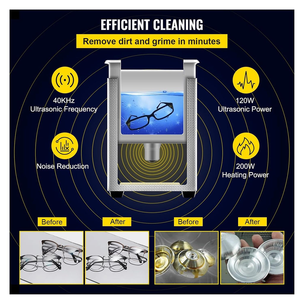 2L 3L 6L 10L 15L Upgraded Ultrasonic Cleaner Lave-Dishes Portable Washing Machine Diswasher Ultrasound Home Appliances(10L)