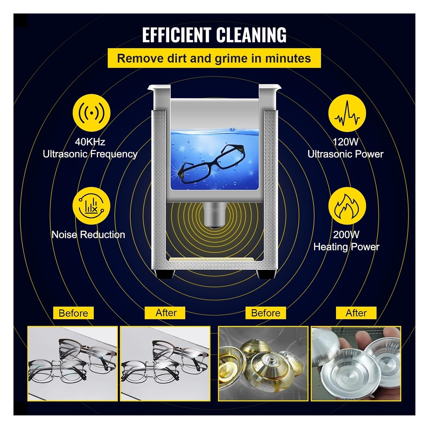 2L 3L 6L 10L 15L Upgraded Ultrasonic Cleaner Lave-Dishes Portable Washing Machine Diswasher Ultrasound Home Appliances(10L)