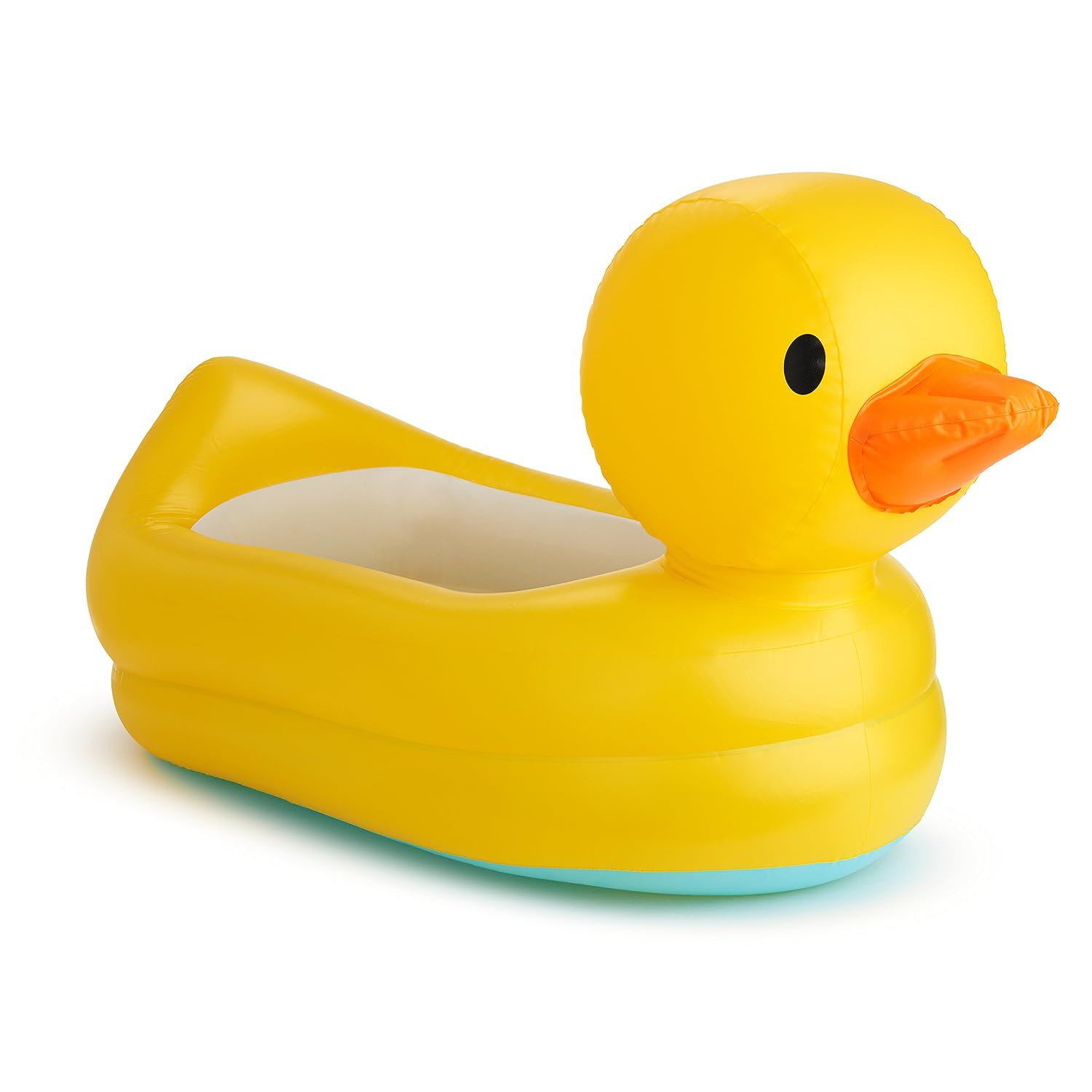 Munchkin Duck Inflatable Baby Bathtub for Babies 6-24 Months,White Hot Heat Alert,Great for Home or Travel,Classic Yellow Ducky,(Pack of 6)