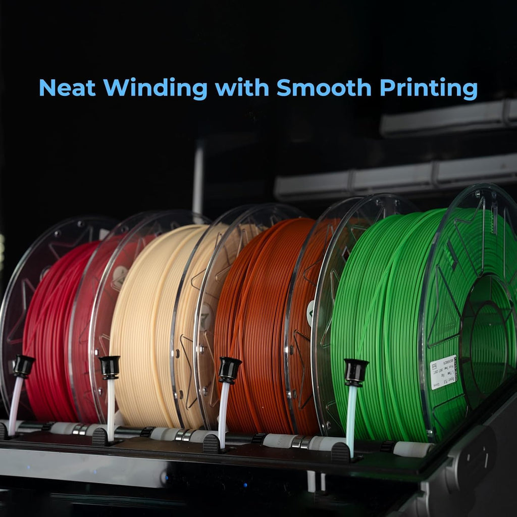 Creality Hyper PLA Filament 1.75mm, RFID 3D Printer Filament PLA for High Speed 30-600mm/s, 12kg(26.4lbs)/Spool Filament Support CFS, Fits for Most 3D Printers, 4Black & 4White & 4Grey
