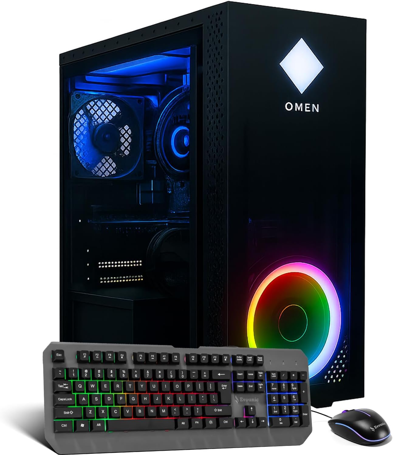 RGB Gaming PC Computer Desktop – i5-10600KF up to 4.8GHz, GeForce GTX 980, 16GB DDR4 RAM, 512GB SSD + 1TB HDD, WiFi 6 & Bluetooth 5.4, Windows 11, RGB Lighting Gaming Tower