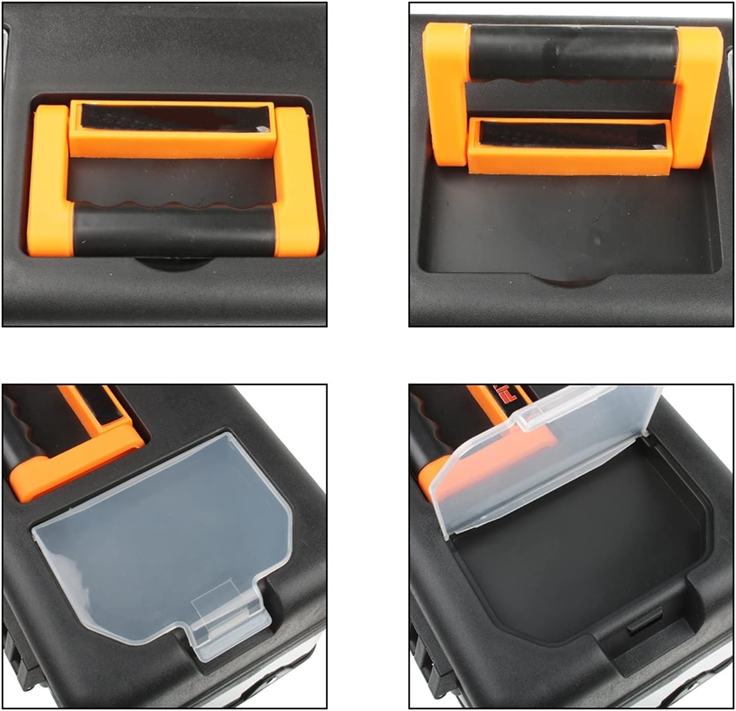 Portable Tool Box Plastic Large Stainless Steel Tool Box Home Repair Electrician Storage Box Work Tool Box Durable Storage Tool Box Small Parts Box