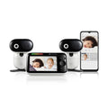 Motorola Nursery WiFi Baby Monitor with 2 Cameras, 5' Screen, Wall Mount, Long Range, 2-Way Audio, Temperature Sensor, Motorized, Lullabies, PIP1610-2 HD Connect
