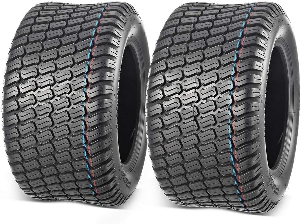 MaxAuto 2Pcs 18X8.50-10 Turf Lawn Mower Tractor Riding Tire P332 4PR Load Range B
