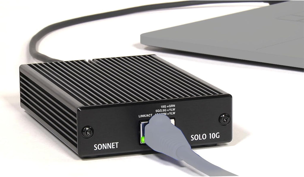 Sonnet Technologies Solo 10G Thunderbolt 3 to 10GBASE-T Ethernet Fanless Adapter (SOLO10G-TB3)