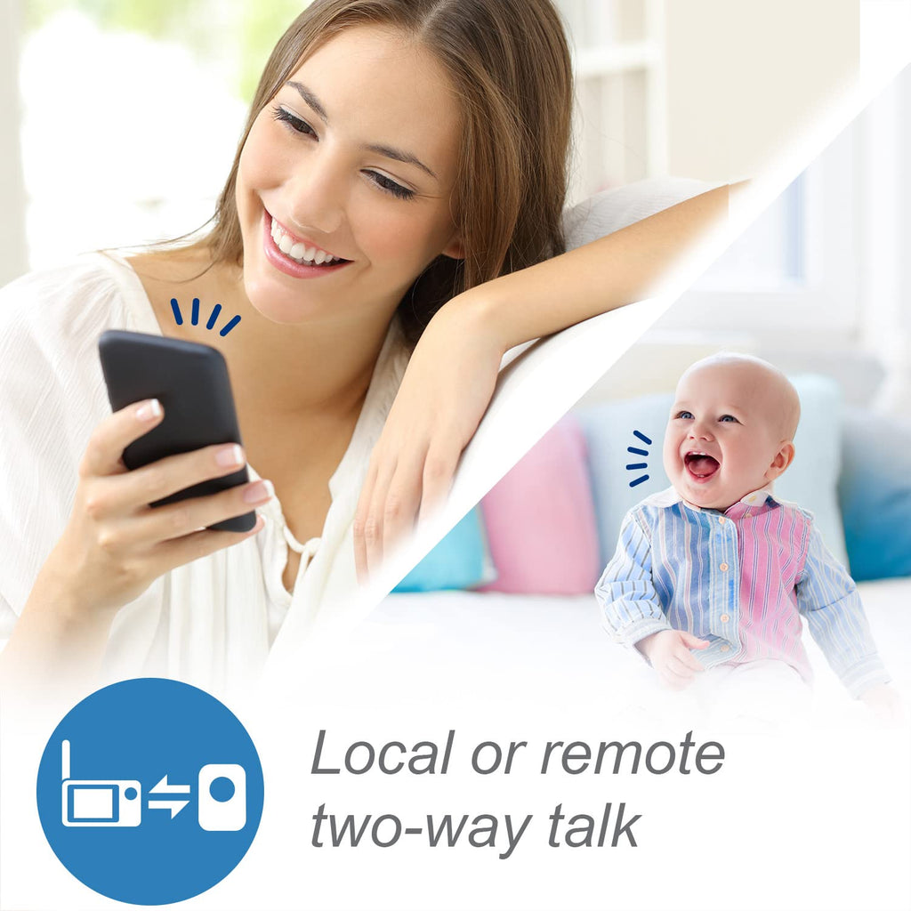 VTech RM7764-2HD Smart WiFi Baby Monitor with 2 Cameras, 1080p HD Video, 360° Pan & Tilt, 10x Zoom, 7' HD Parent Unit, Night Vision, Soothing Sounds, 2-Way Talk, Temperature & Motion Detection