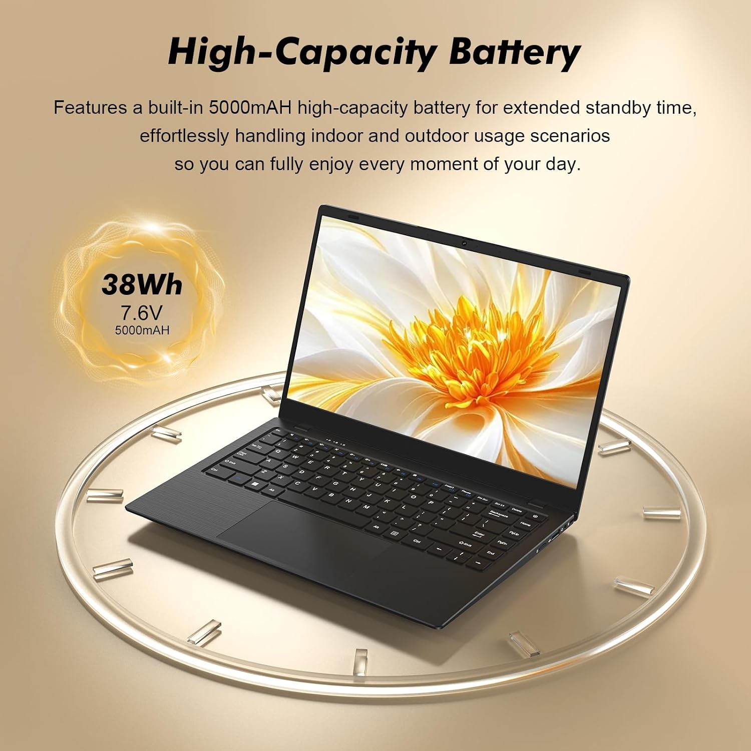 15.6 Inch Laptop Computer, Laptop with Gold 6500Y (Beat N5095, Up to 3.4GHz), 32GB RAM 1TB SSD, 1080P FHD IPS Display, Bluetooth, WiFi, HDMI, Type-C, 38WH Battery, Laptops