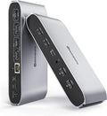 Minisopuru Displaylink Triple Display Docking Station for MacBook M1/M2/M3/M4/Windows,DisplayLink Docking Station with 2 HDMI & 2 DisplayPort,100W Charge, USB-C Data, Ethernet, Audio, 4 USBA Ports