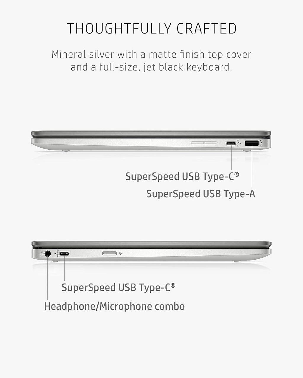 HP Chromebook x360 14a 2-in-1 Laptop, Intel Pentium Silver N5030, 4 GB RAM, 64 GB eMMC, 14' HD Micro-Edge Touchscreen, Chrome OS, 720p Webcam, Dual Speakers, Long Battery Life (14a-ca0023nr, 2021)