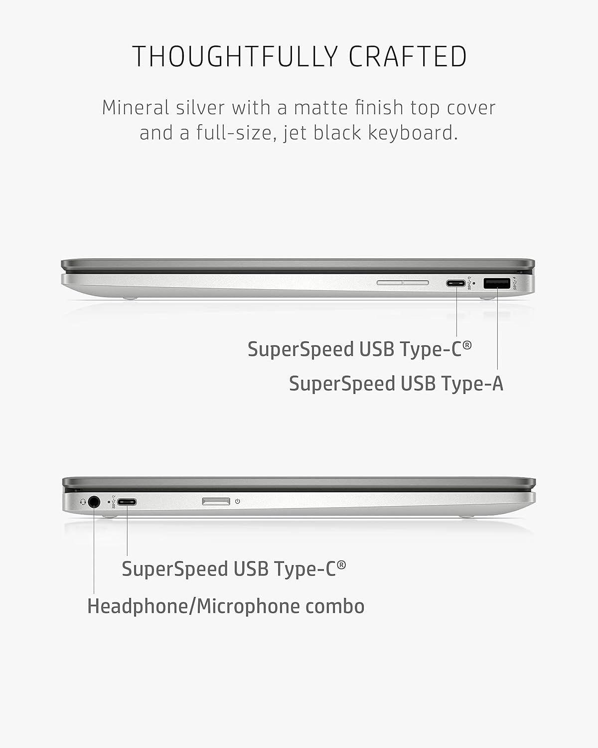 HP Chromebook x360 14a 2-in-1 Laptop, Intel Pentium Silver N5030, 4 GB RAM, 64 GB eMMC, 14' HD Micro-Edge Touchscreen, Chrome OS, 720p Webcam, Dual Speakers, Long Battery Life (14a-ca0023nr, 2021)