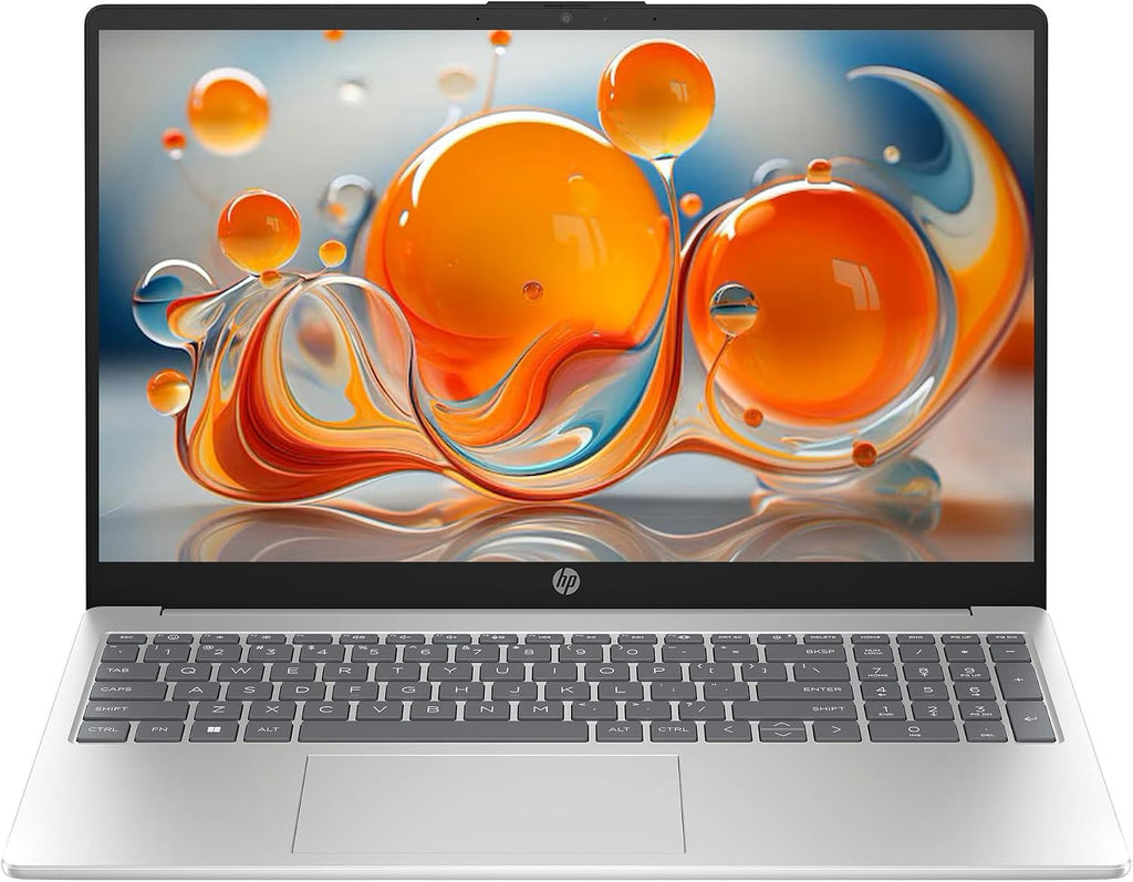HP 15 Professional Slim High-Performance Laptop in Silver Ryzen 5 4-Core up to 4.3GHz 8GB 512GB SSD 15.6in Full HD BO Audio W11 (15-FC - Renewed)