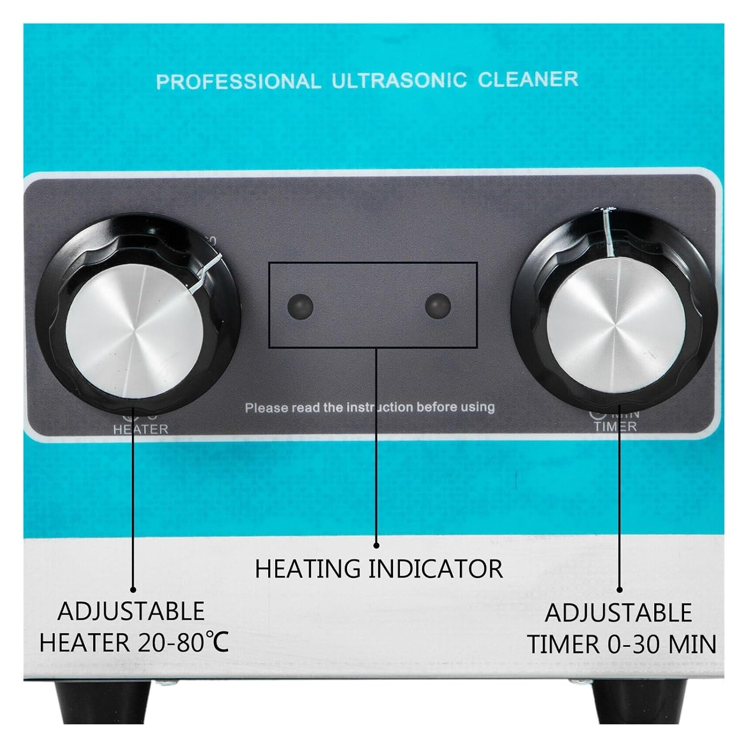 Ultrasonic Cleaners, 2L Knob Ultra Cleaner with Heater Mini Portable Washing Machine Ultrasound Small Dishwasher Jewelry Glasses Parts