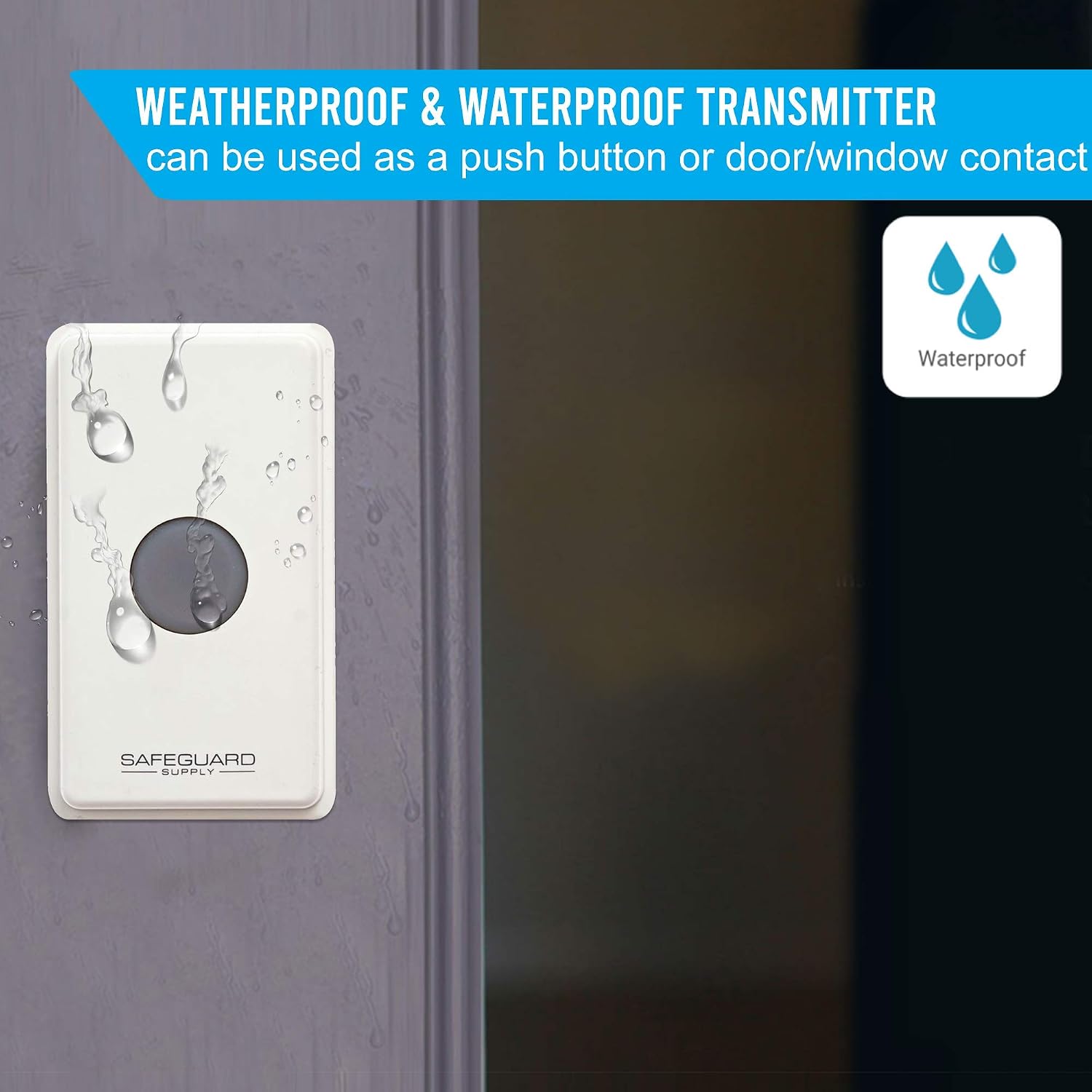 Extra Loud Doorbell- 120db Door Buzzer for Business Entry - Unique Loud Wireless Doorbell for Noisy or Large Areas - One Door Buzzer Entry System Kit Provides Complete Coverage