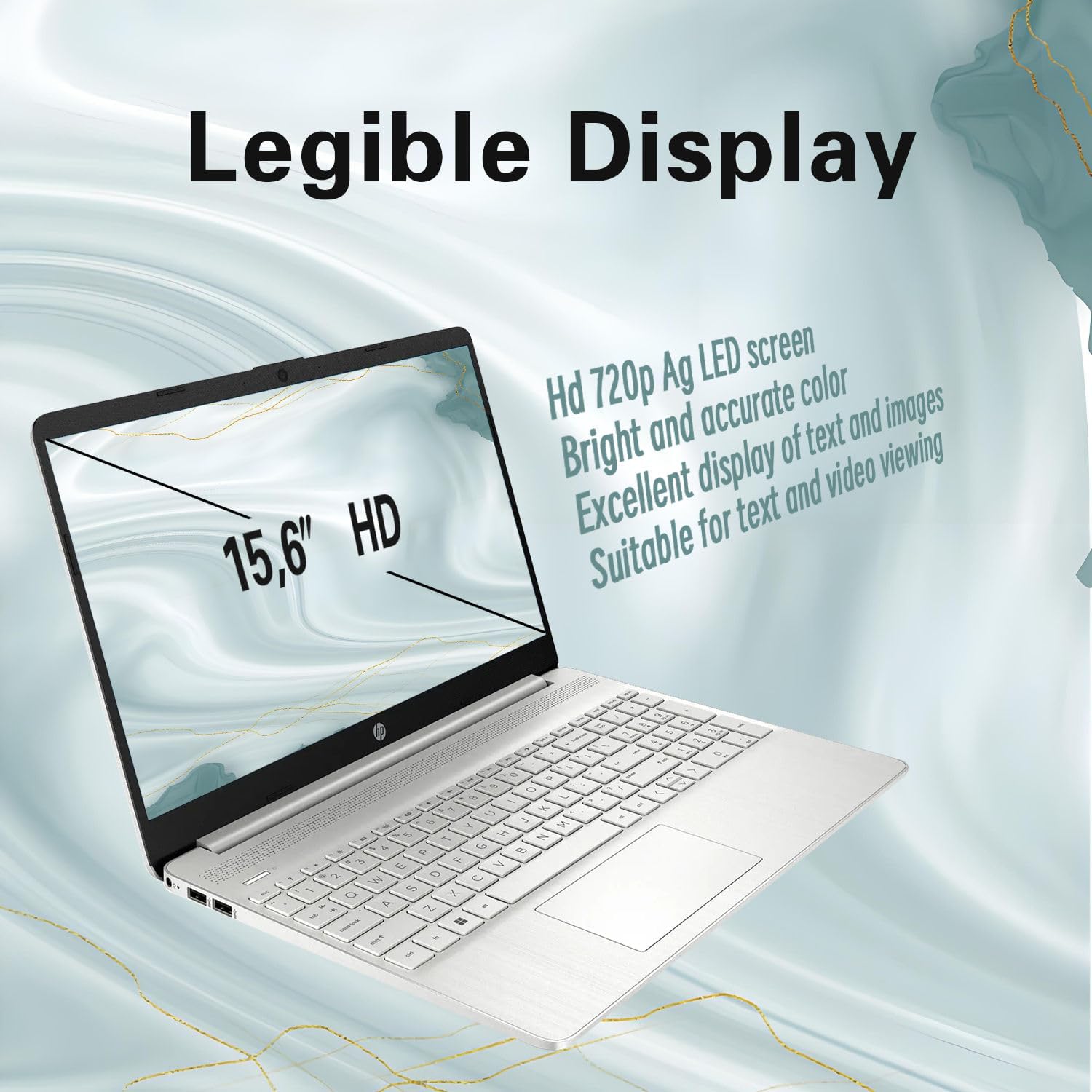 HP Laptop| 15.6' HD | Intel Processor | 16GB DDR4 RAM | 512GB SSD | Intel UHD Graphics | Win11 Pro | 720p HD Camera | WiFi & Bluetooth | School, Business & Productivity