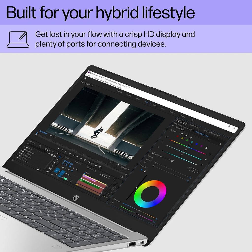 HP 15 inch Laptop, HD Display, 13th Generation Intel Core i5-1334U, 8 GB RAM, 512 GB SSD, Intel Iris Xe Graphics, Windows 11 Home, 15-fd0012nr (2024)