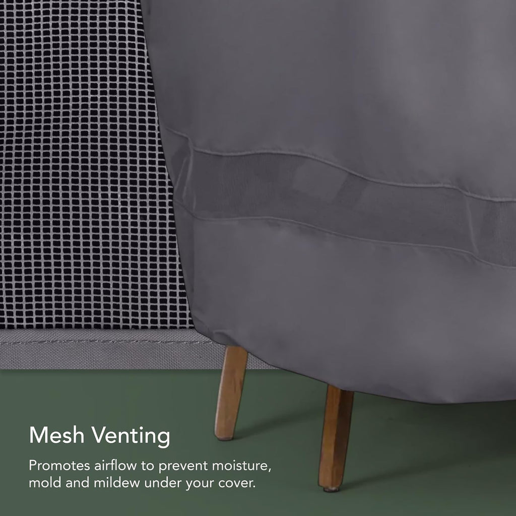 Covermates Elite Zero‑Turn and Riding Lawn Mower Cover – Heavy‑Duty Polyester All‑Weather Outdoor Protection Water‑Resistant, Drawcord, & Breathable Vent, 54W x 66D x 45H, Charcoal