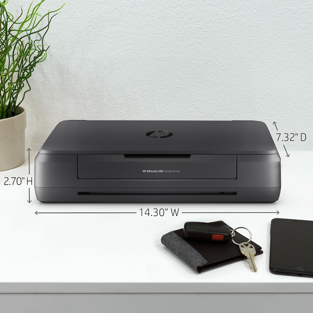 HP OfficeJet 200 Wireless Mobile Printer - Black, Battery Included (CZ993A)