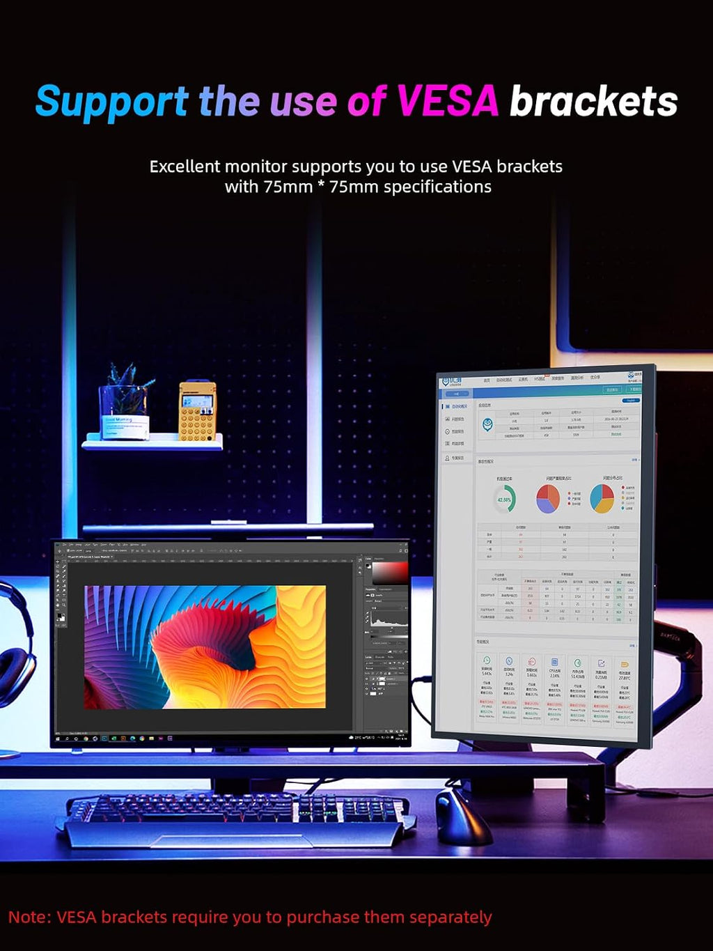 4K Portable Monitor 18.5' 3840x2160 UHD USB-C HDMI for Laptop, 1000:1, 100%sRGB, Built-in Stand & VESA Mount, 8Bit IPS Computer Gaming Display Travel Monitor for Desktop Mac Phones Tablet PS5/4 Switch