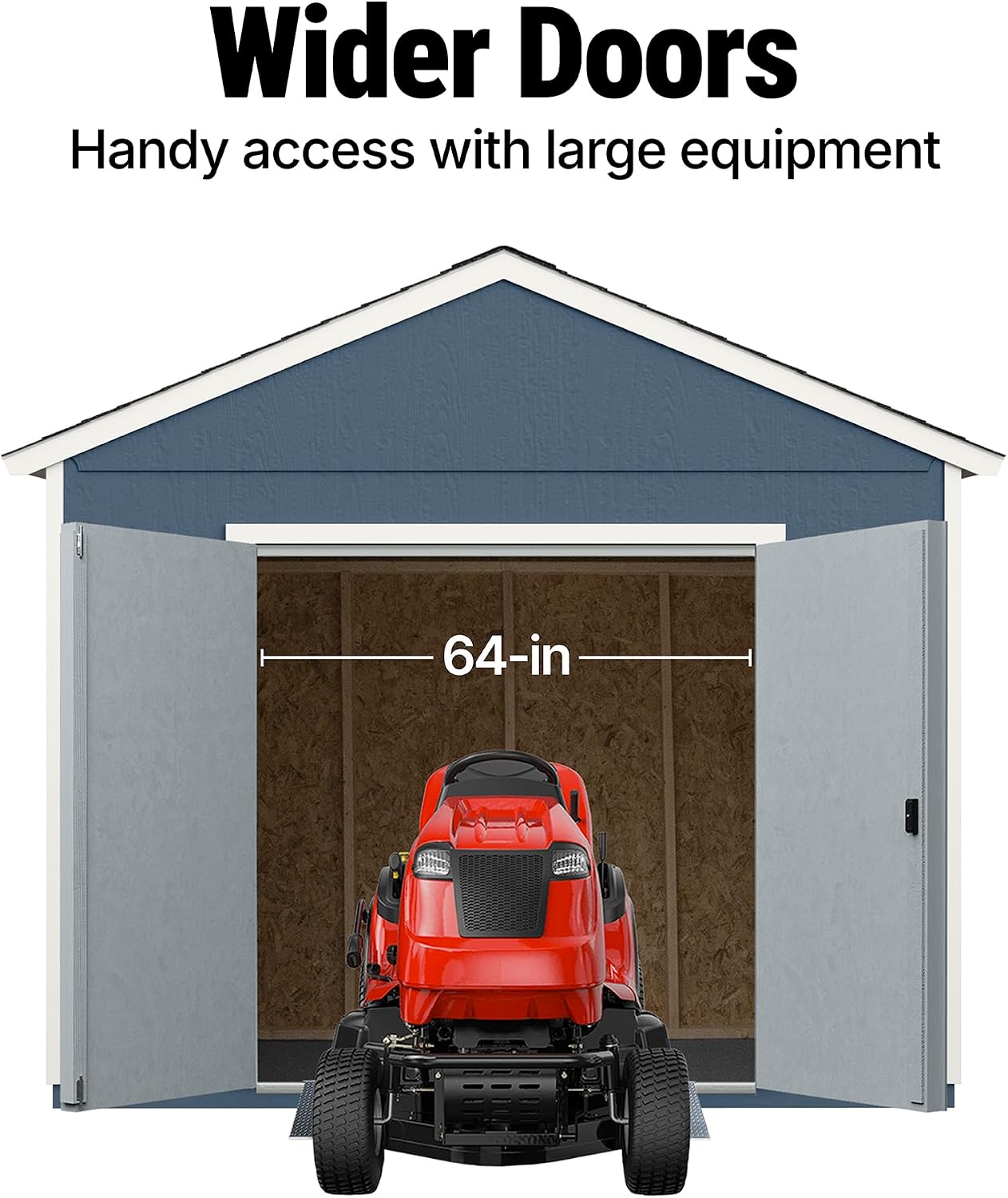 Handy Home Products Rookwood 10x10 Do-It-Yourself Wooden Storage Shed with Floor Kit- Does not Include Paint or Roofing Shingles