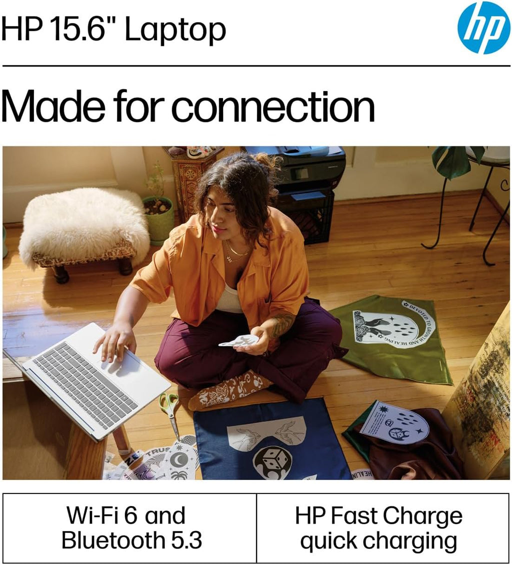 HP 15 Laptop (15.6' FHD Touchscreen, Intel Core i5-1334U (> i7-1255U), 16GB RAM, 512GB SSD) for Business, Students, Home, 10-Hour Long Battery Life, Webcam, Wi-Fi 6, Numpad, Fast Charge, Win 11 Pro