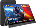 UPERFECT Portable Gaming Monitor 144Hz 2.5K, 16' 100% DCI-P3 QLED Portable Monitor, 400 Nits FreeSync Monitor, USB-C & MINI HDMI, VESA & Case, Travel Second Screen for Laptop, Computer, Game Consoles