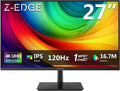 Z-Edge 27-inch 4K Gaming Monitor, 120Hz UHD 3840x2160 IPS Monitor, S274K 1ms MPRT Refresh Rate, 16.7M Colors, HDMI 2.0 x2 and DP 1.4 x 2