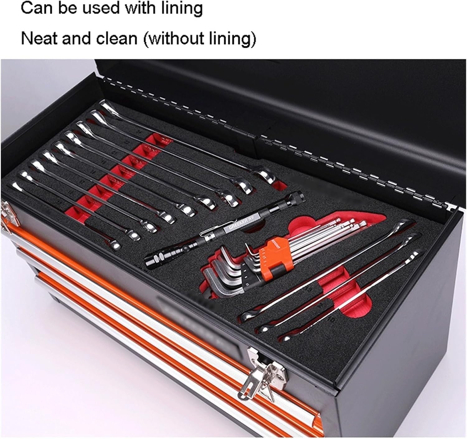 Multifunctional Portable Drawer Tool Box Multipurpose Steel Toolbox/Chest Household Tools and Consumer Storage Metal Box for Tools Organization for Garage(M)
