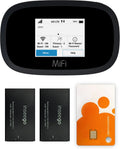 AT&T Wireless Hotspot Pocket WiFi 4G LTE MiFi 8000, Free VPN Mobile Hotspot for Travel, 4G Mobile Portable WiFi, Unlocked Globally, Near 5G Speed up to 1200 Mbps, EVDO-LINK Bundle (Standard)