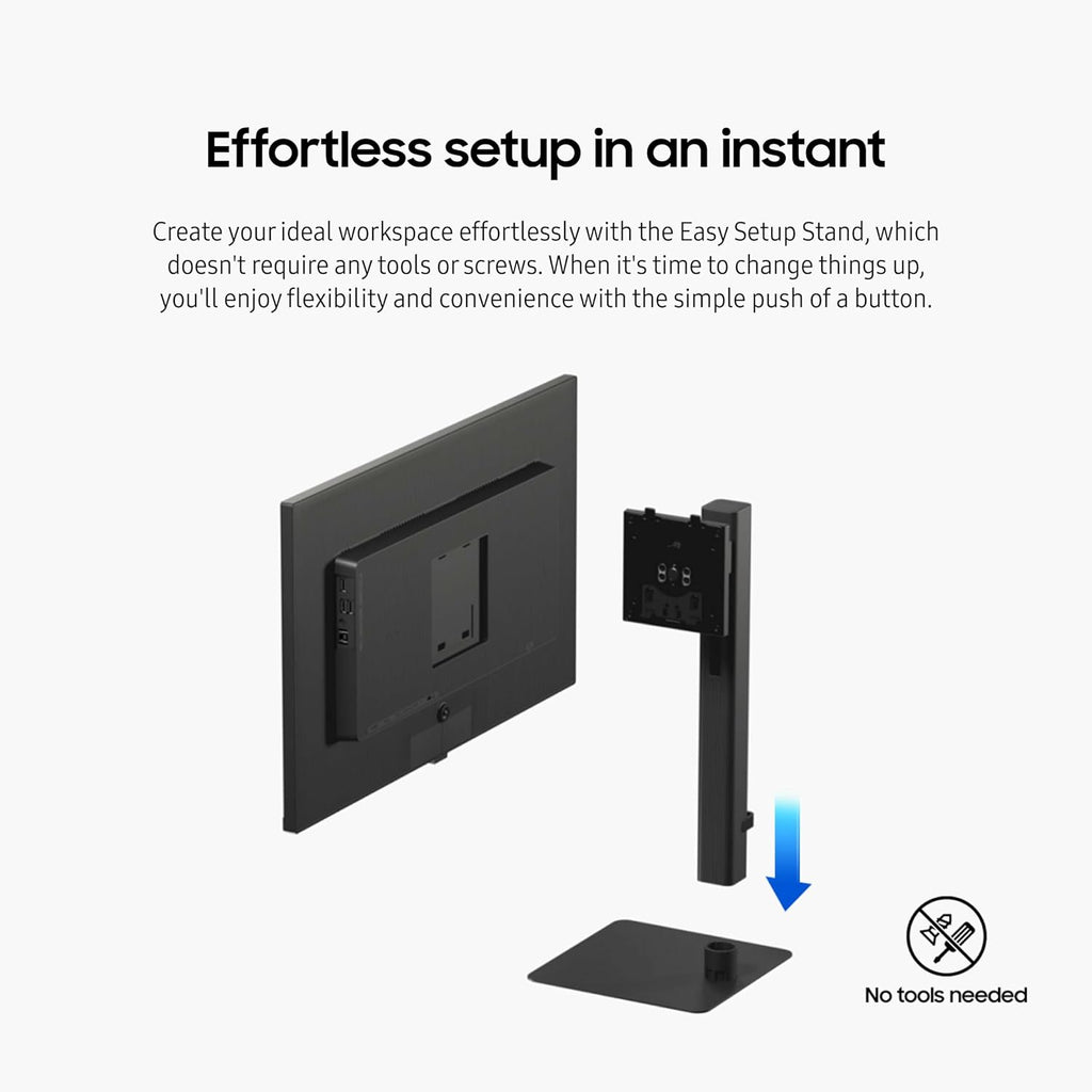 SAMSUNG 24' ViewFinity S6 (S60UD) Series QHD High Resolution Computer Monitor, 100Hz, HDR10, USB-C, Built-In LAN Port, Daisy Chain Support, Easy Setup, Height Adjustable Stand, LS24D606UANXZA, 2024