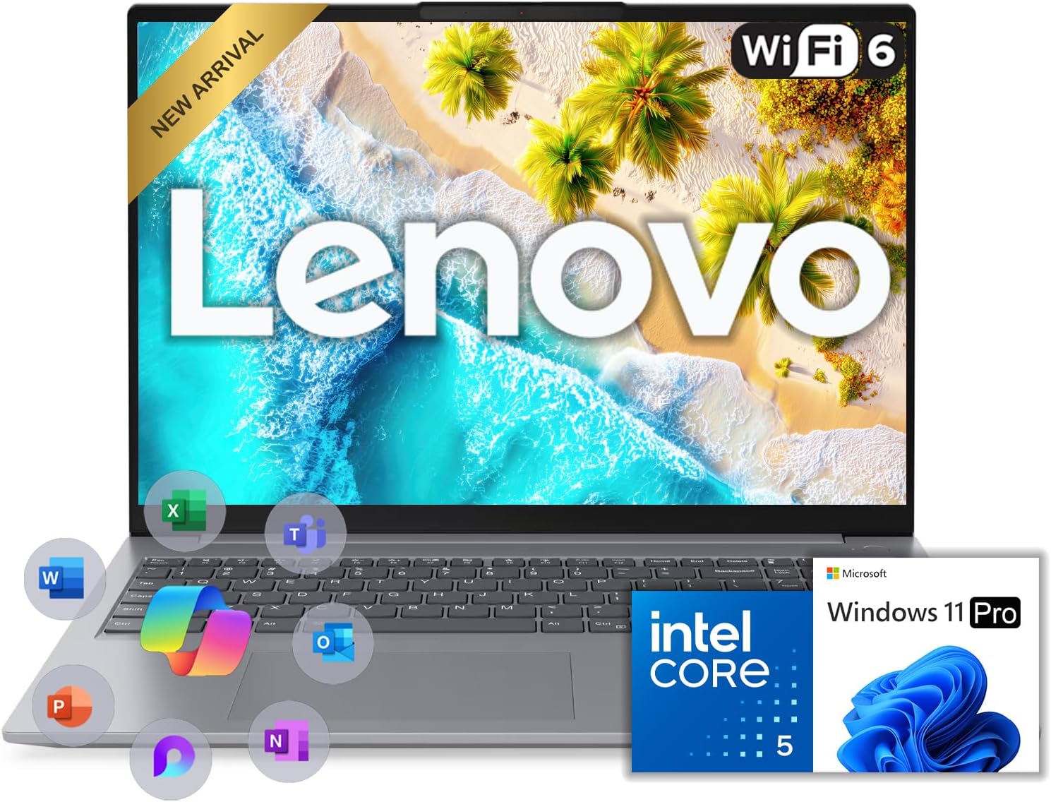 Lenovo 2025 New Thinkbook Business Laptop, Intel Core i5-13420H 8-Core Processor, 16' LED FHD Anti-Glare Display, 32GB RAM, 1TB SSD, Wi-Fi 6, Long Battery Life, Ultra Slim Design, Windows 11 Pro