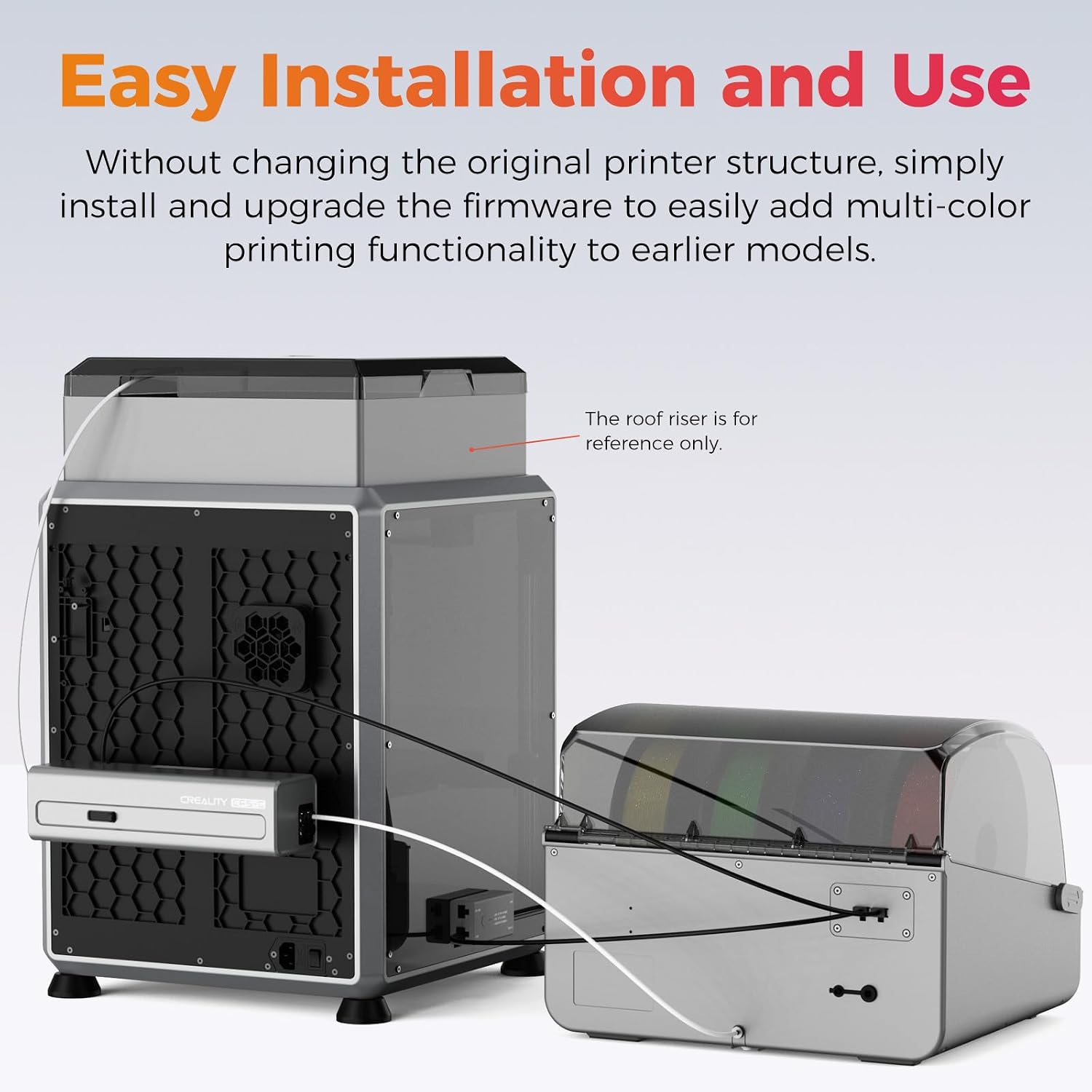 Official Creality CFS-C, Multicolor Printing Upgraded Filament System Easy Installation External Cutter and Buffer One-Stop Retrofit for K1 SE, K1, K1C, K1 Max 3D Printers